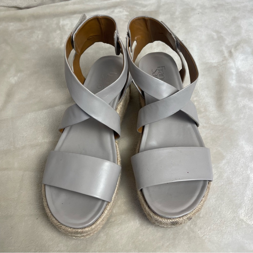 Women's Gray Espadrille Franco Sarto - Picture 2 of 4